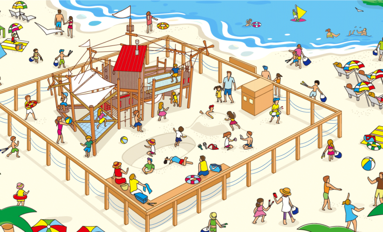江ノ島に子供の楽園！？江の島片瀬東浜に新しい遊び場が誕生！！